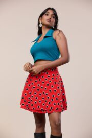 Semi Crop top with Collar - Image 3