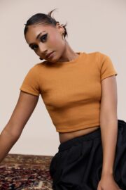 crew neck crop top - Image 3