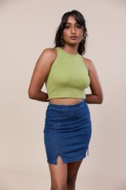 Crew neck crop top - Image 3