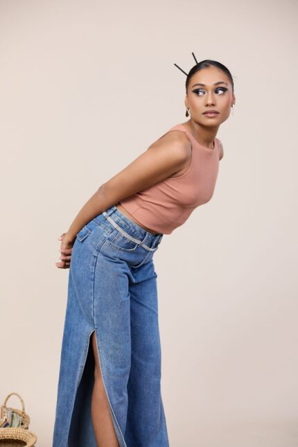 Boat Neck Rib Top